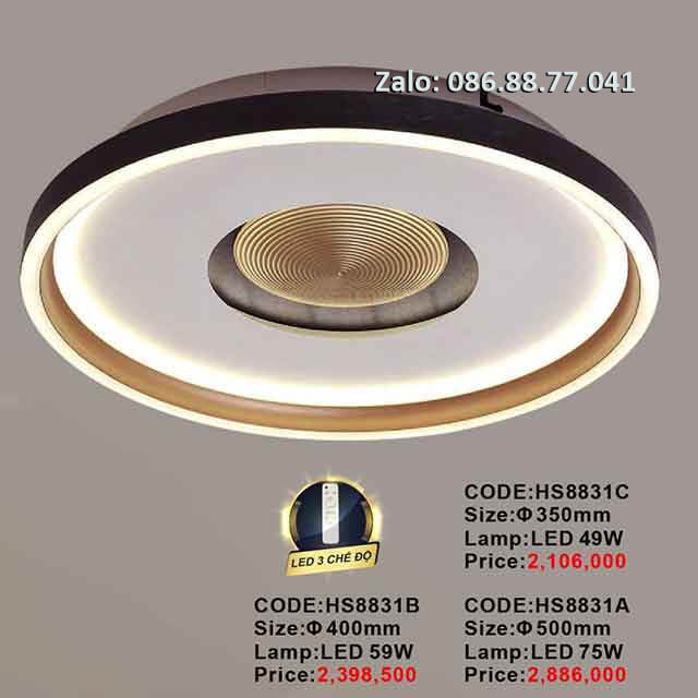 Đèn mâm led ốp trần HS8831