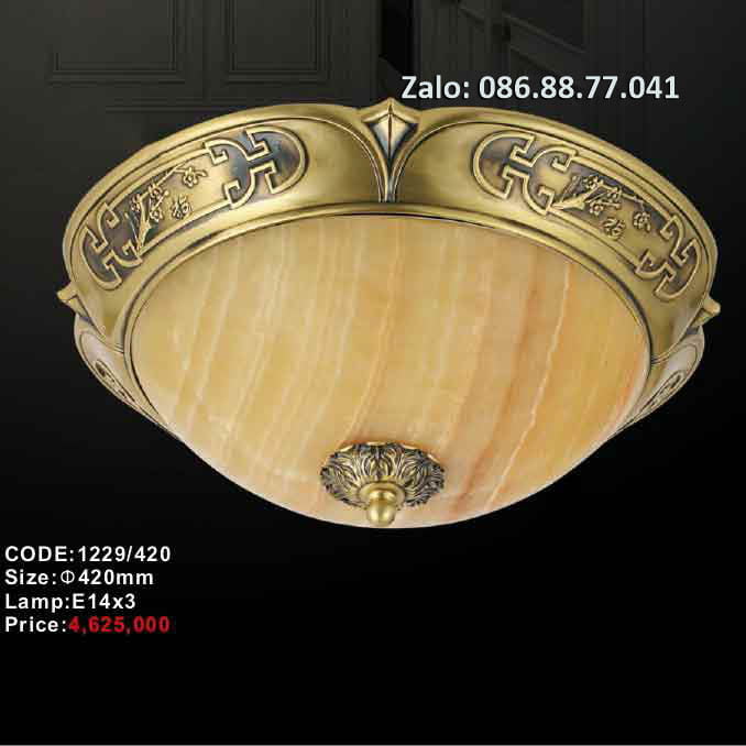 Đèn ốp trần đồng đá 1229/420 1 den-op-tran-dong-da-1229-420