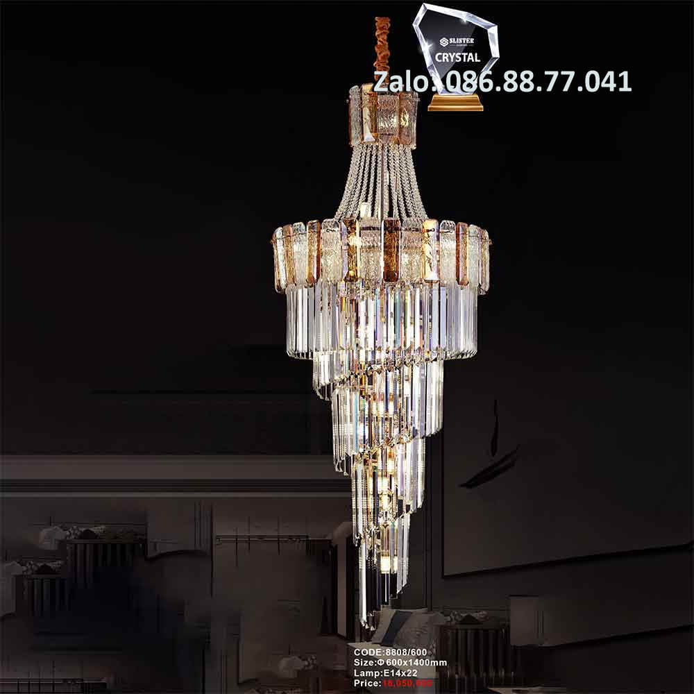 Đèn thông tầng pha lê 8808/800 2 den-thong-tang-pha-le-8808-600