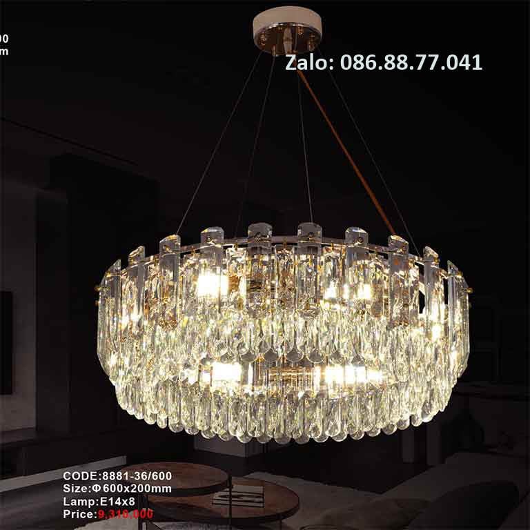Đèn thả trần pha lê 8883/600 3 den-tha-tran-pha-le-8881-36-600