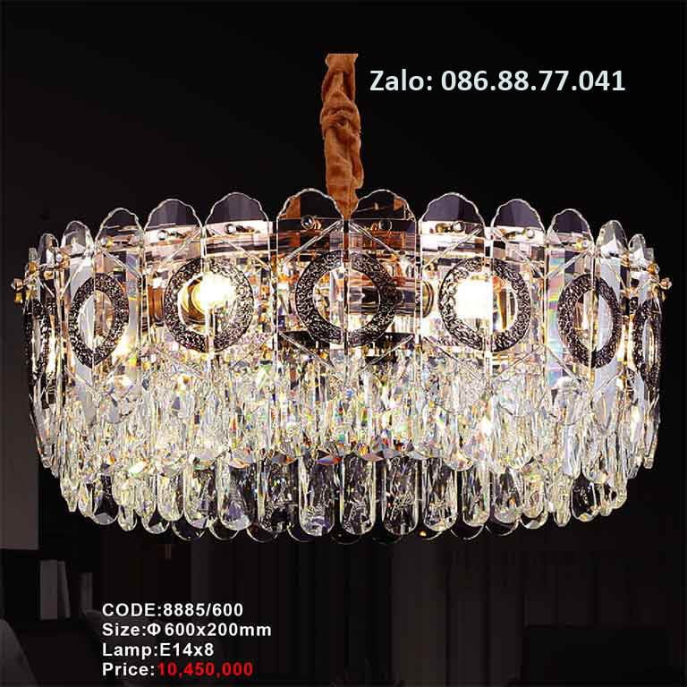 Đèn thả trần pha lê 8885/600 1 den-tha-tran-pha-le-8885-600