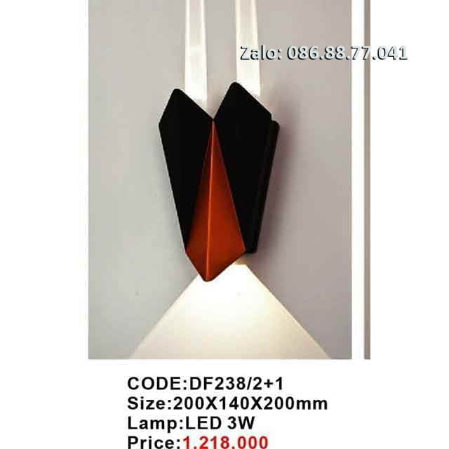 Đèn led hắt tường DF238/2+1