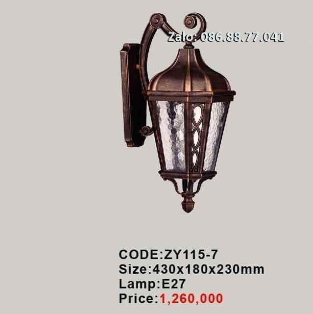 Đèn gắn tường cổ điển ZY115-7