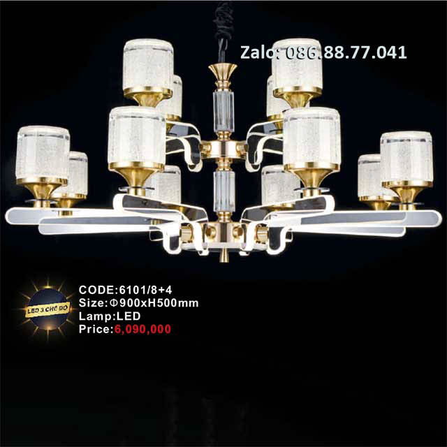 Đèn chùm Led 6101/8+4 1 den-chum-led-6101-84