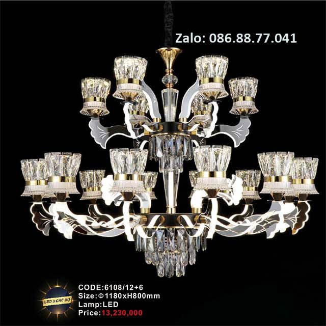 Đèn chùm Led 6108/12+6 1 den-chum-led-6108-126