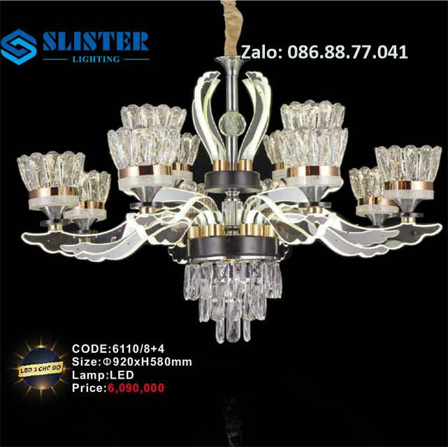 Đèn chùm Led 6110/8+4 1 den-chum-led-6110-84