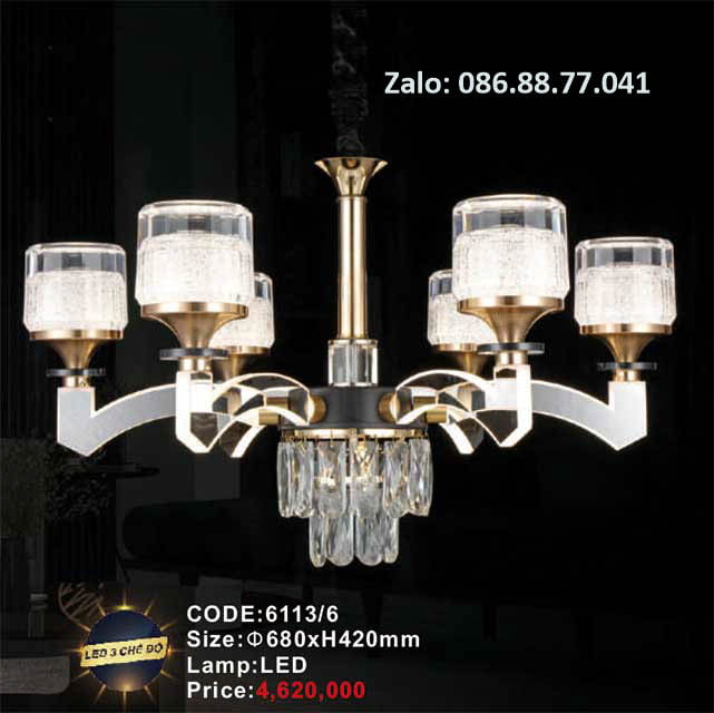 Đèn chùm Led 6113/6 1 den-chum-led-6113-6