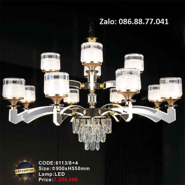 Đèn chùm Led 6113/8+4 1 den-chum-led-6113-84