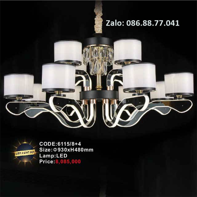 Đèn chùm Led 6115/8+4 1 den-chum-led-6115-84