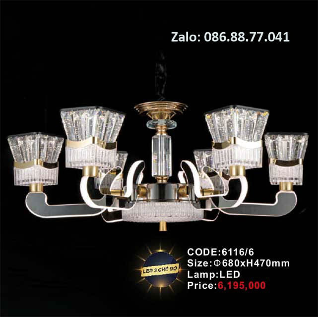 Đèn chùm Led 6116/6 1 den-chum-led-6116-6