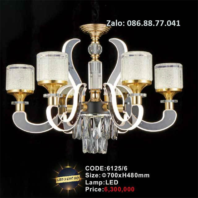Đèn chùm Led 6125/6 1 den-chum-led-6125-6