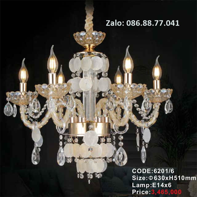 Đèn chùm nến 6201/6 1 den-chum-nen-6201-6