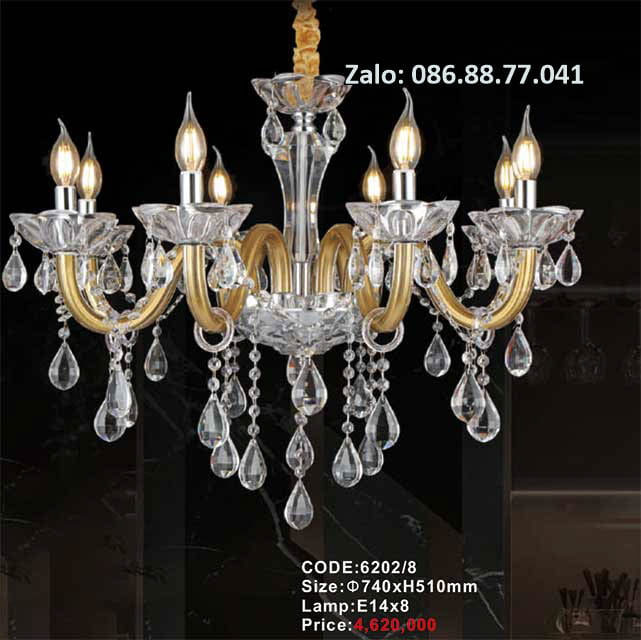 Đèn chùm nến 6202/8 1 den-chum-nen-6202-8