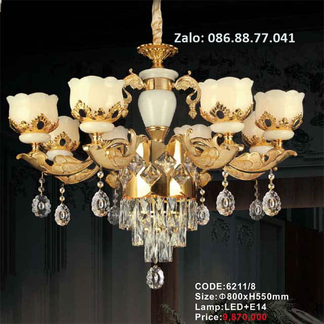 Đèn chùm cổ điển 6211/8 1 den-chum-co-dien-6211-8