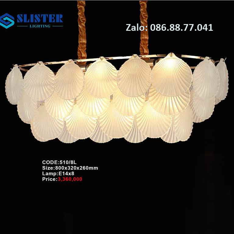 Đèn thả chùm võ sò 510/8S 2 den-tha-chum-vo-so-510-8s