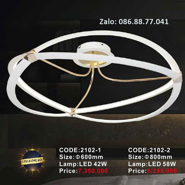 Đèn ốp trần cao cấp 2102-1
