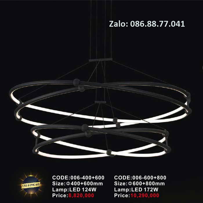 Đèn thả hiện đại 006-400+600