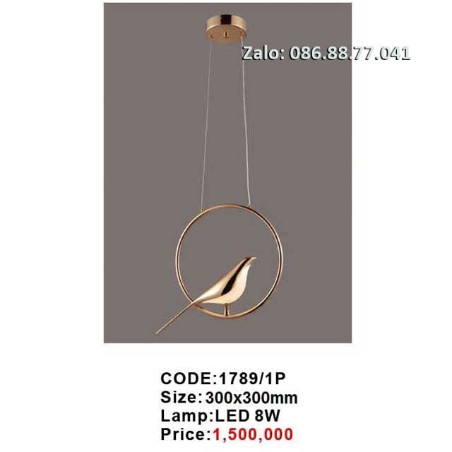 Đèn thả led hình chim 1789/1P 1 den-tha-led-hinh-chim-1789-1p