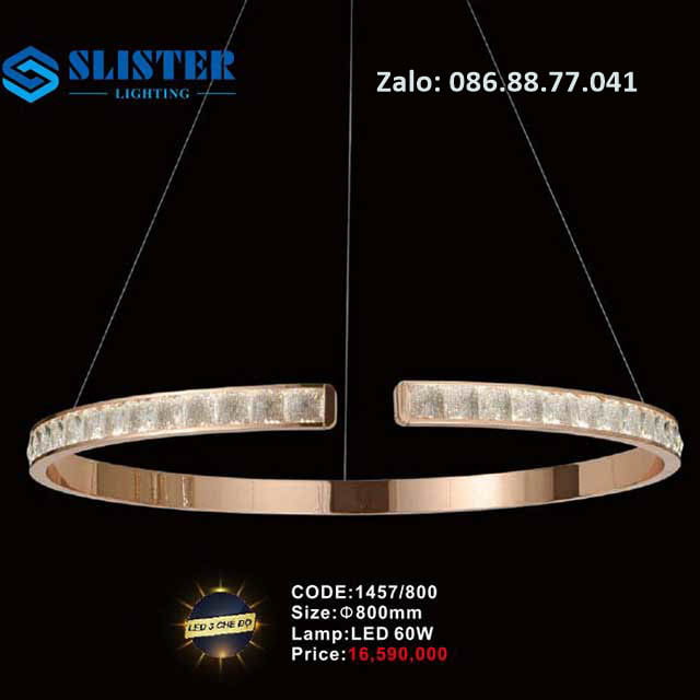 Đèn thả trần pha lê 1457/800