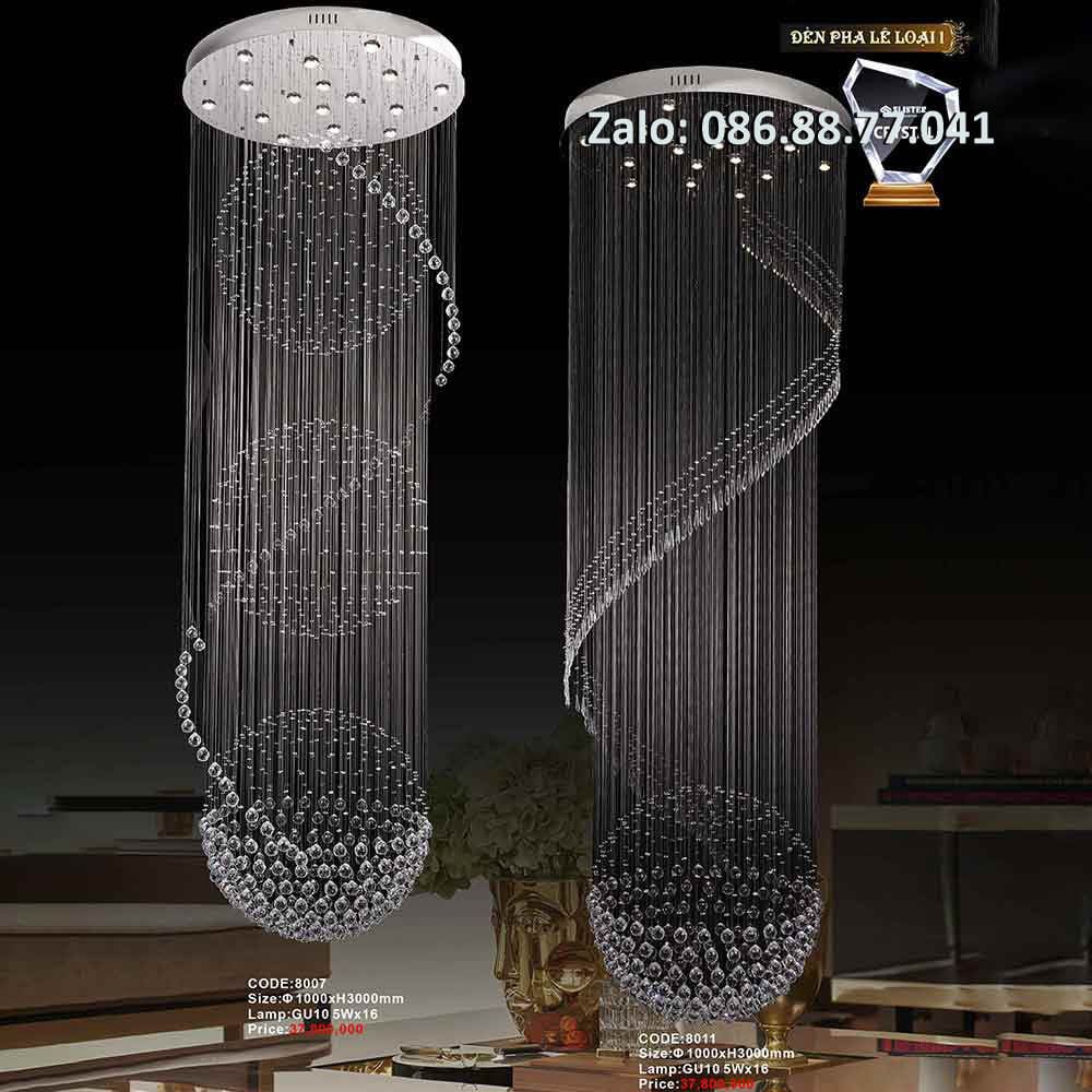 Đèn thông tầng pha lê 8011 1 den-thong-tang-pha-le-8007