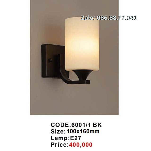 Đèn tường trang trí 6001/1 BK 