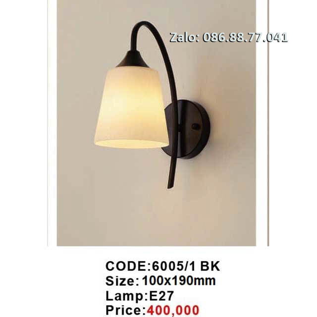 Đèn tường trang trí 6005/1 BK 