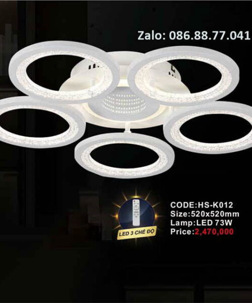 Đèn mâm led ốp trần HS-K012