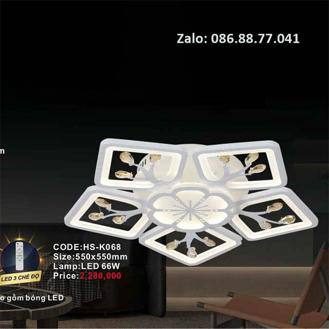 Đèn mâm led ốp trần HS-K068
