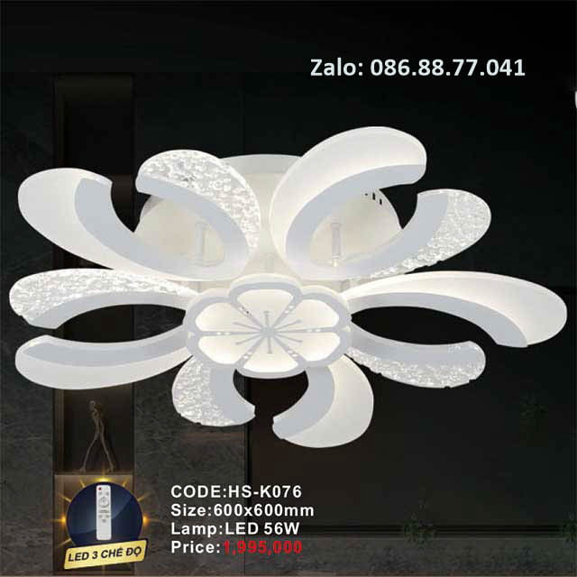 Đèn mâm led ốp trần HS-K076