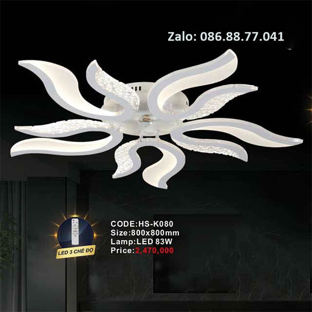 Đèn mâm led ốp trần HS-K080