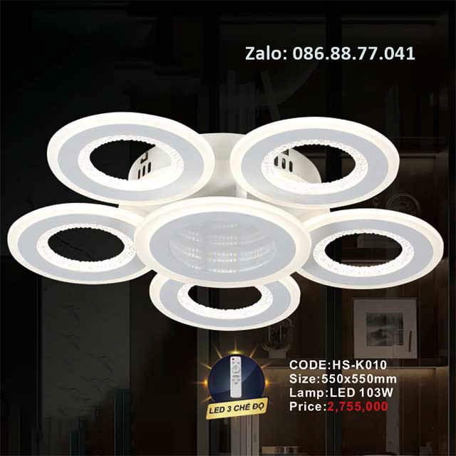 Đèn mâm led ốp trần HS-K010