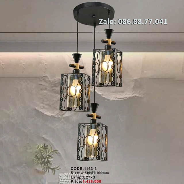 Đèn thả trần giá rẻ 1163-3 1 den-tha-tran-gia-re-1163-3