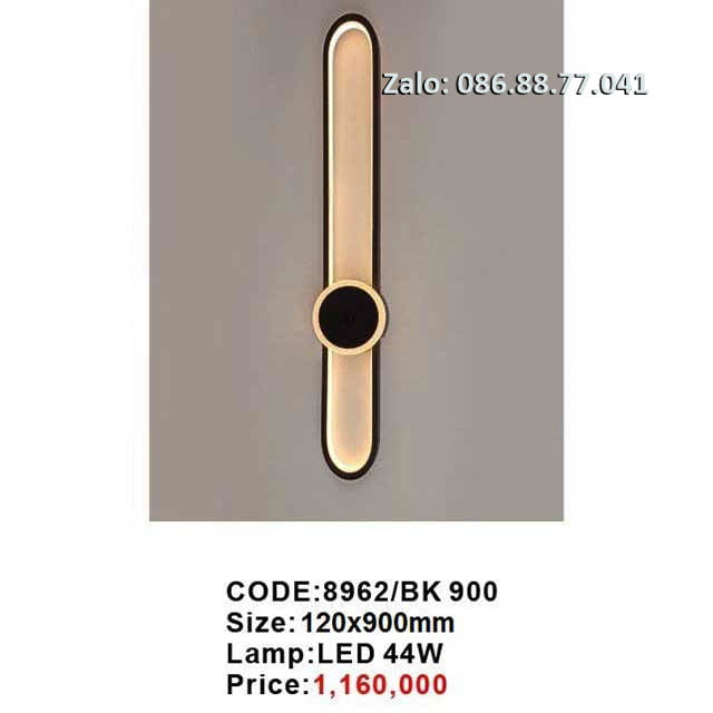 Đèn led gắn tường 8962/BK