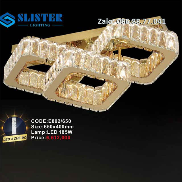 Đèn ốp trần pha lê E802/650 1 den-op-tran-pha-le-e802-650