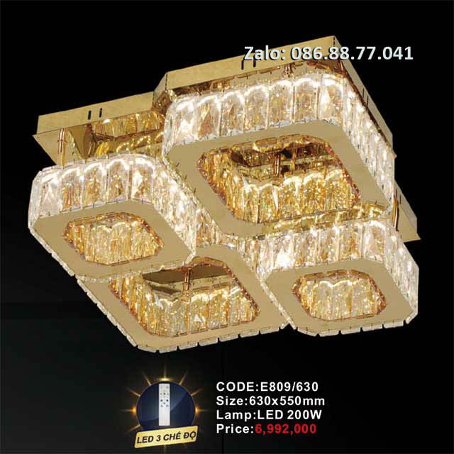Đèn ốp trần pha lê E809/630 1 den-op-tran-pha-le-e809-630