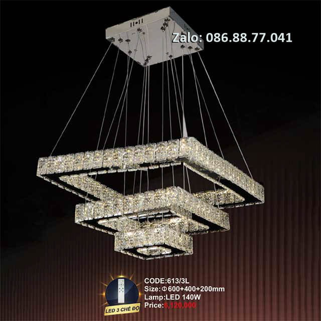 Đèn thả pha lê 613/3L