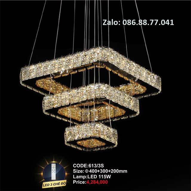 Đèn thả pha lê 613/3S