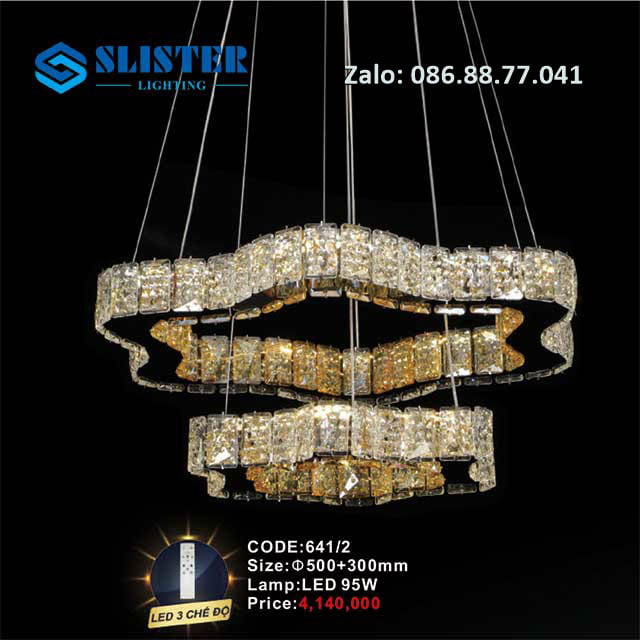 Đèn thả pha lê 641/2