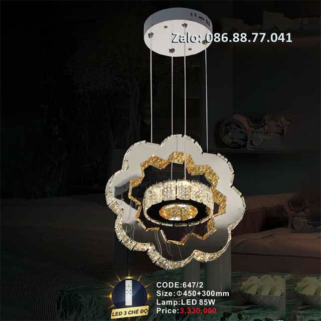 Đèn thả pha lê 647/2