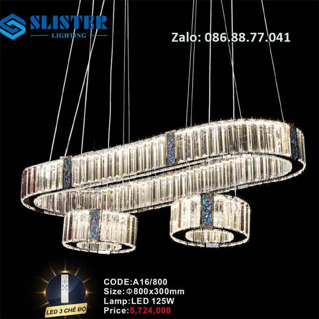 Đèn thả pha lê A16/800
