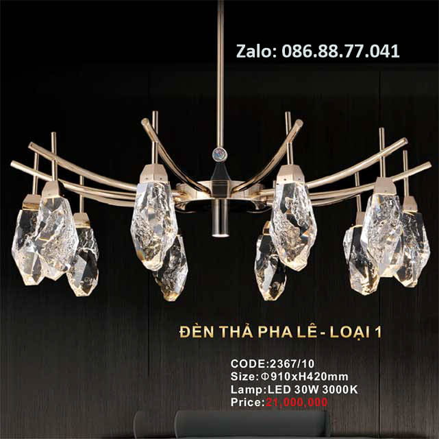 Đèn thả pha lê 2367/10