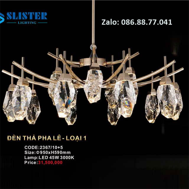 Đèn thả pha lê 2367/10+5