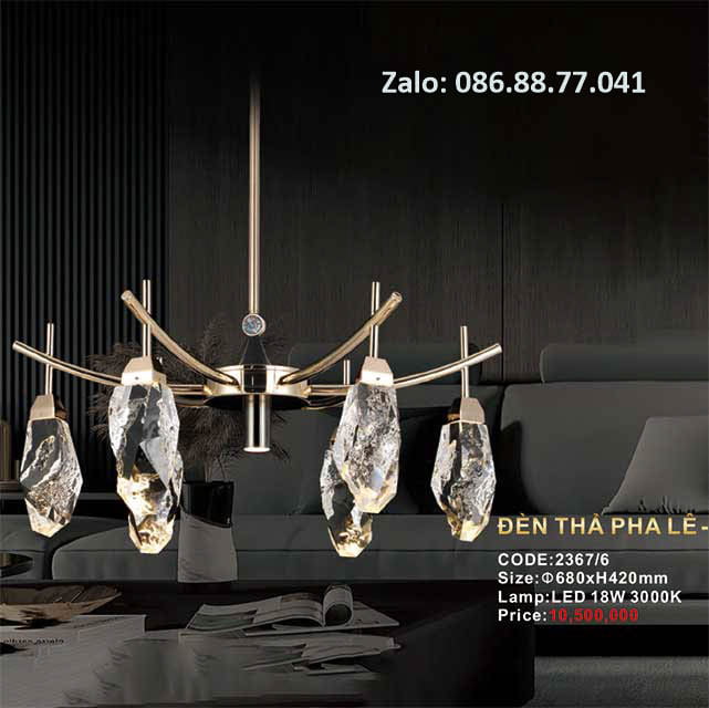Đèn thả pha lê 2367/6