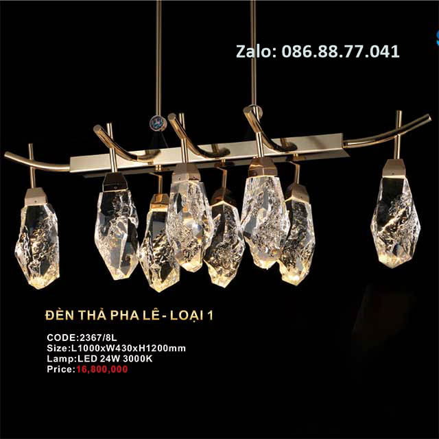 Đèn thả pha lê 2367/8L