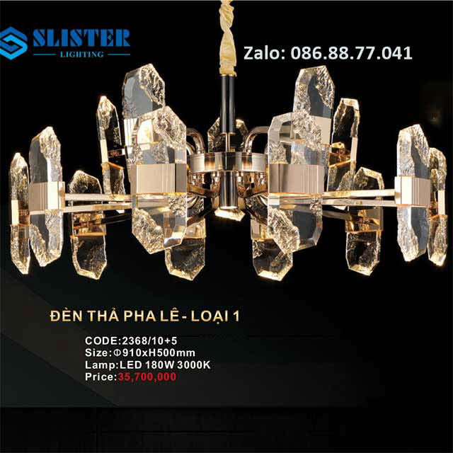 Đèn thả pha lê 2368/10+5