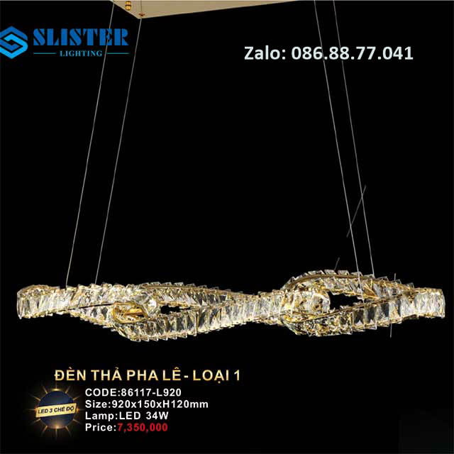 Đèn thả thanh pha lê 86117-L920