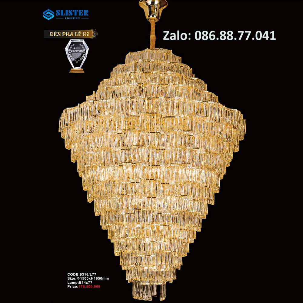 Đèn thả pha lê 9316/L77 1 den-tha-pha-le-9316-l77