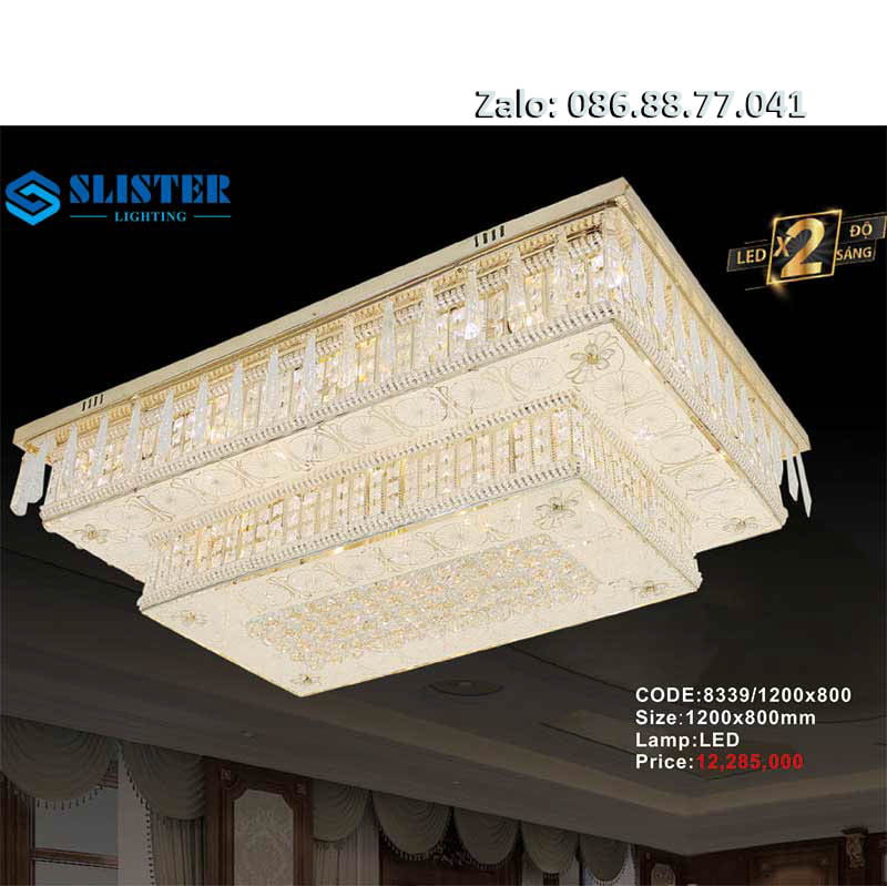 Đèn ốp trần pha lê 8339/1200×800