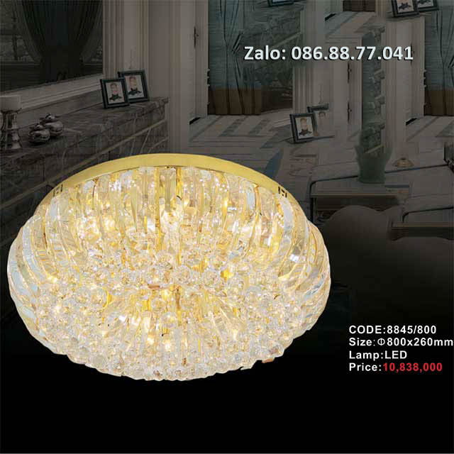 Đèn ốp trần pha lê 8845/800