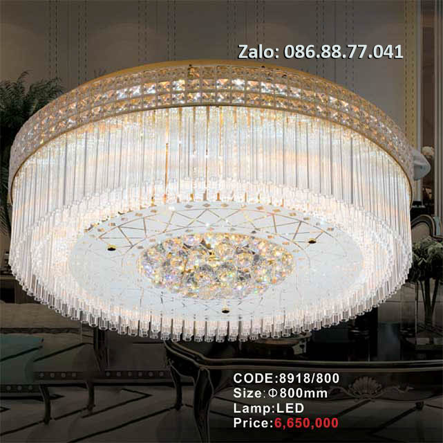Đèn ốp trần pha lê 8918/800